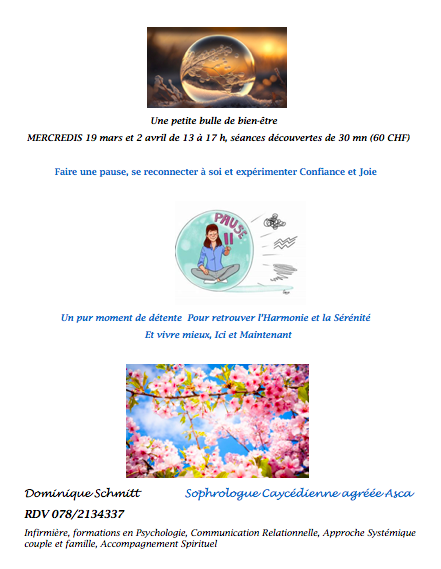 Flyer decouverte sophrologie