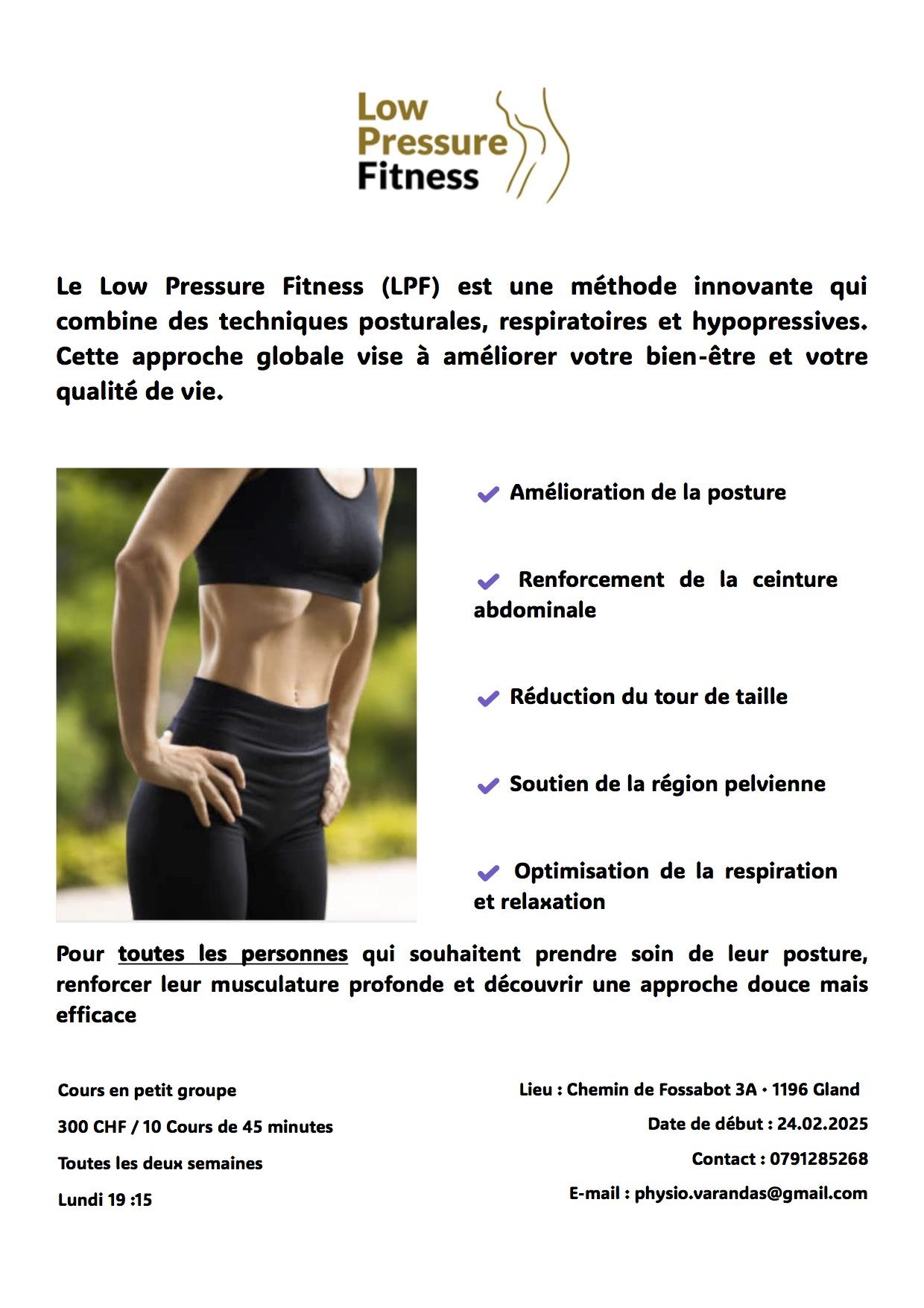 Flyer low pressure fitness 1